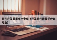 软件开发要报哪个专业（开发软件需要学什么专业）