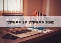 软件开发报价单（软件开发报价明细）