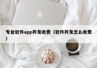 专业软件app开发收费（软件开发怎么收费）